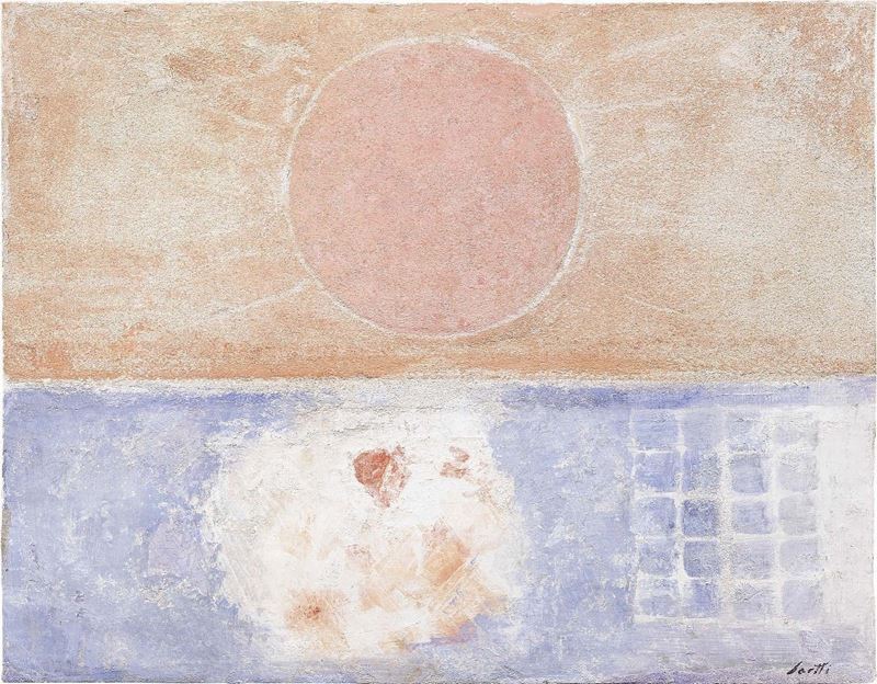 Bruno Saetti - Paesaggio con Sole