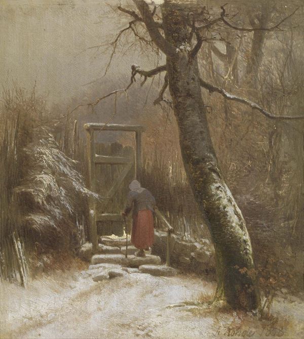 Niels Frederick Martin Rohde - Paesaggio invernale