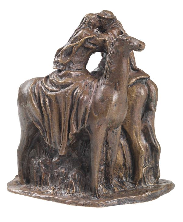 Arturo Martini : Gli amanti a cavallo  (1932)  - Scultura in bronzo - Asta ARTE MODERNA - II - Casa d'aste Farsettiarte