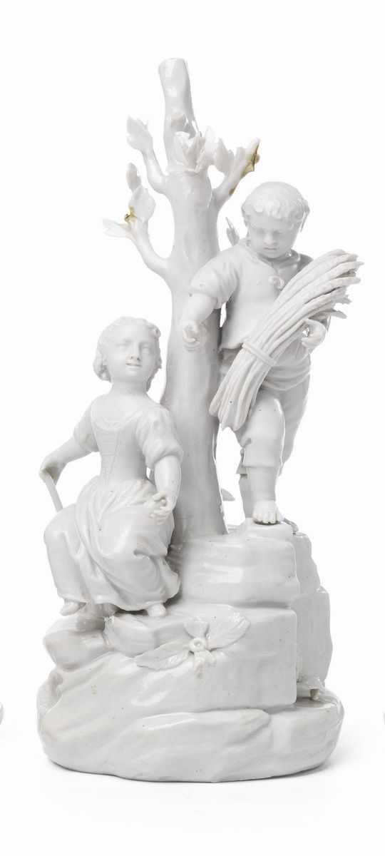 Scultura in Porcellana Bianca