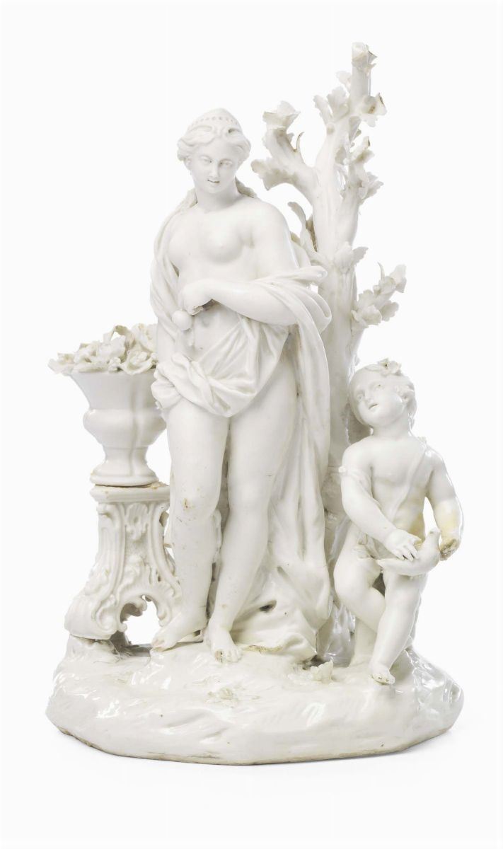 Scultura in Porcellana Bianca