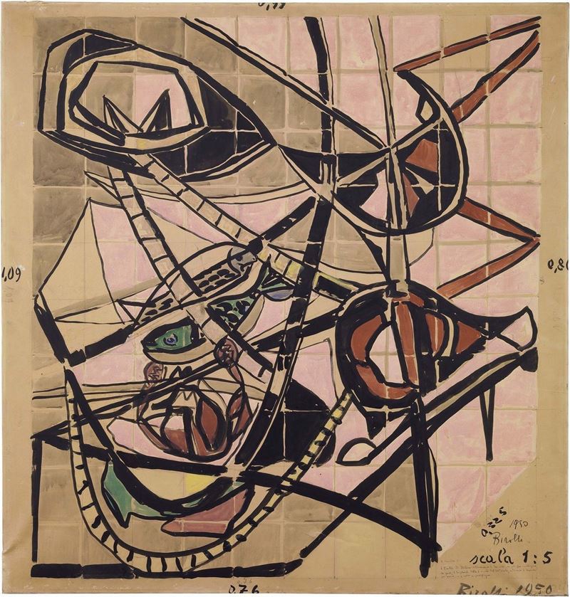 Renato Birolli - Progetto per Mosaico