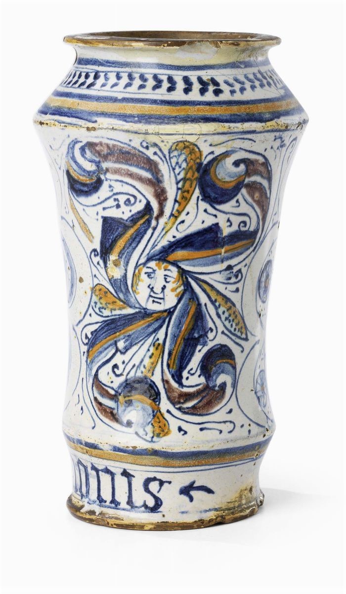 Albarello in Maiolica Policroma