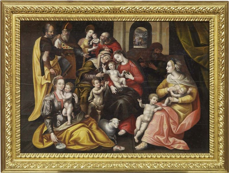 Scuola Fiamminga Fine XVI Secolo - Storie della Vita di Sant'anna