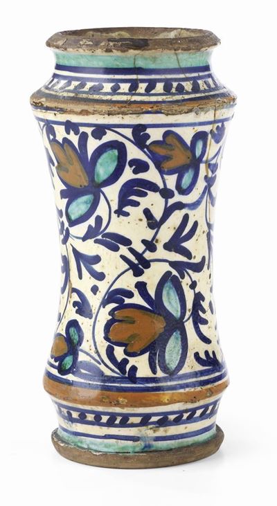 Albarello in Maiolica Policroma