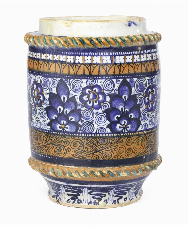 Albarello in Maiolica Policroma