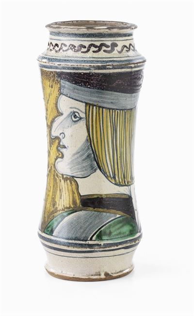 Albarello in Maiolica Policroma