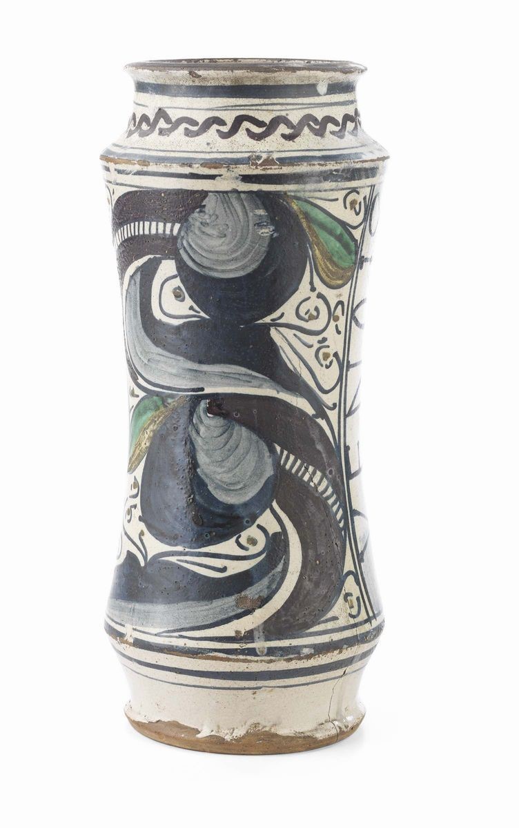 Albarello in Maiolica Policroma