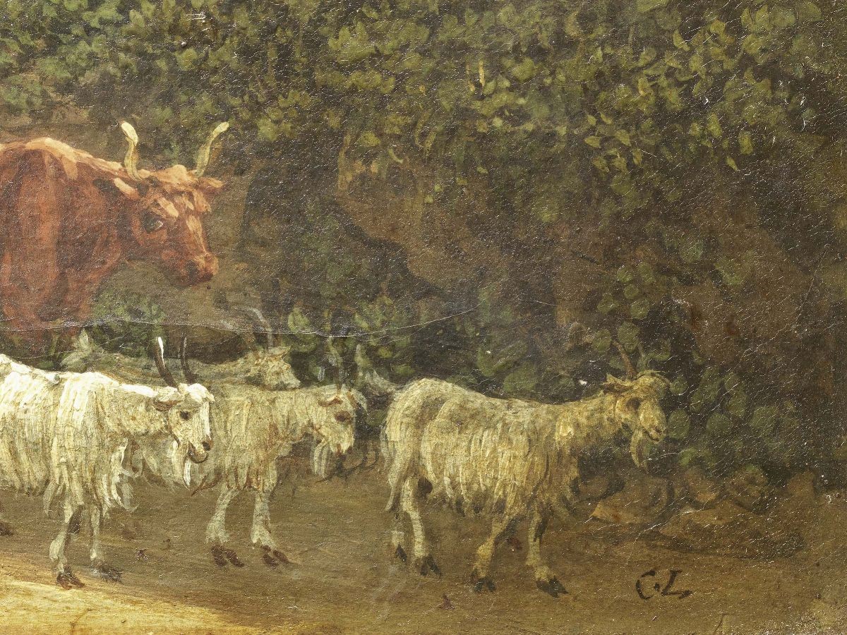Carlo Labruzzi - «paesaggio con Grande Albero e Armenti» e «paesaggio con Strade e Viandanti»