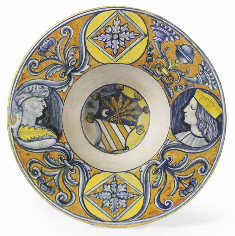 Piatto Fondo in Maiolica Policroma