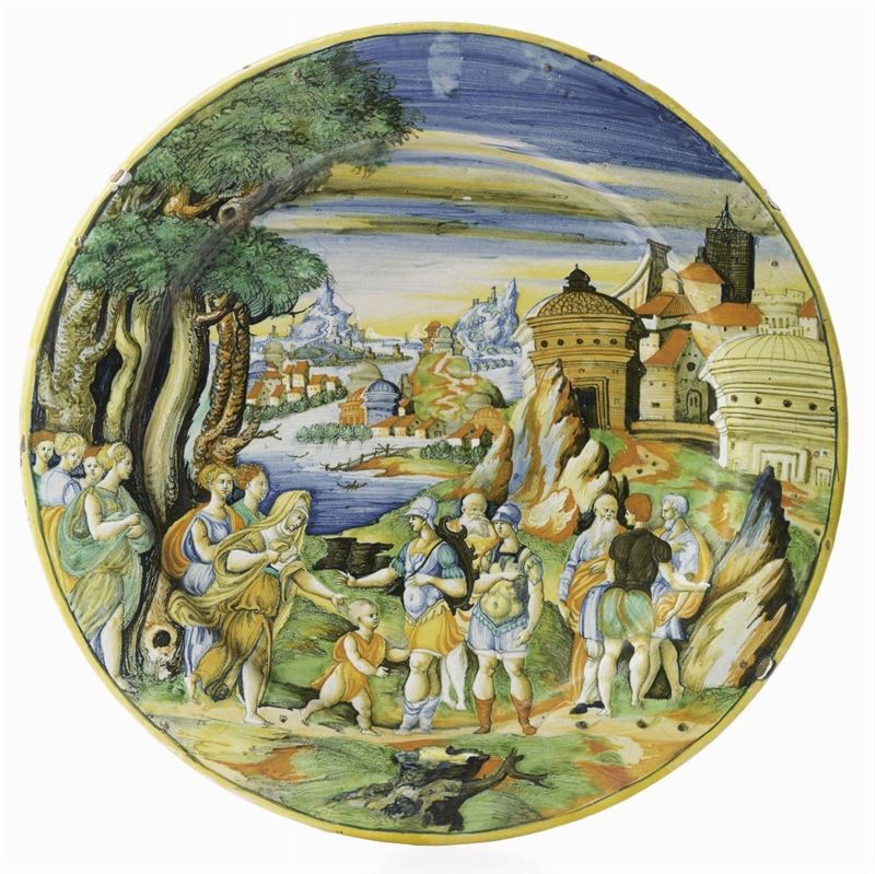 Piatto in Maiolica Policroma