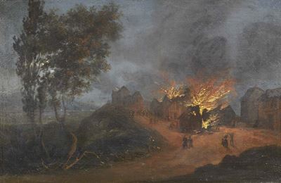 Notturno con Incendio