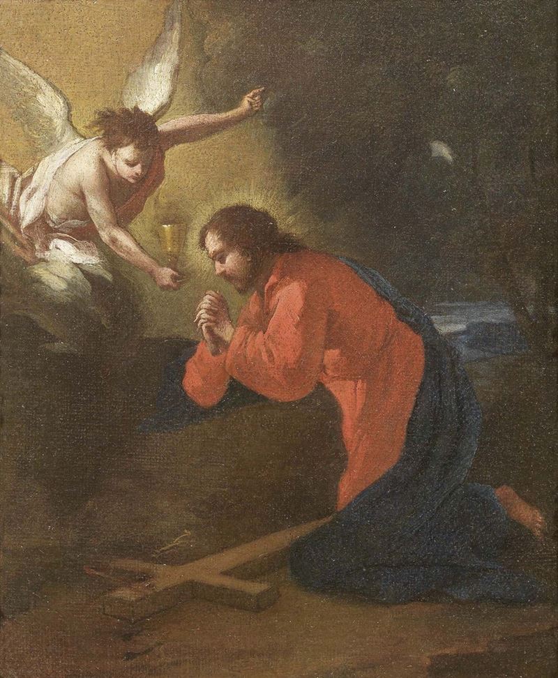 Scuola Bolognese del XVIII Secolo - Cristo Nell'orto dei Getsemani