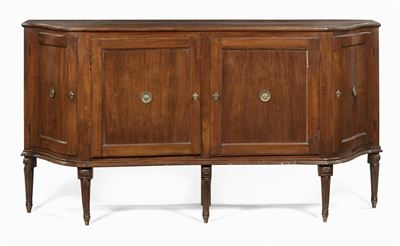 Credenza Lastronata in Legno di Noce