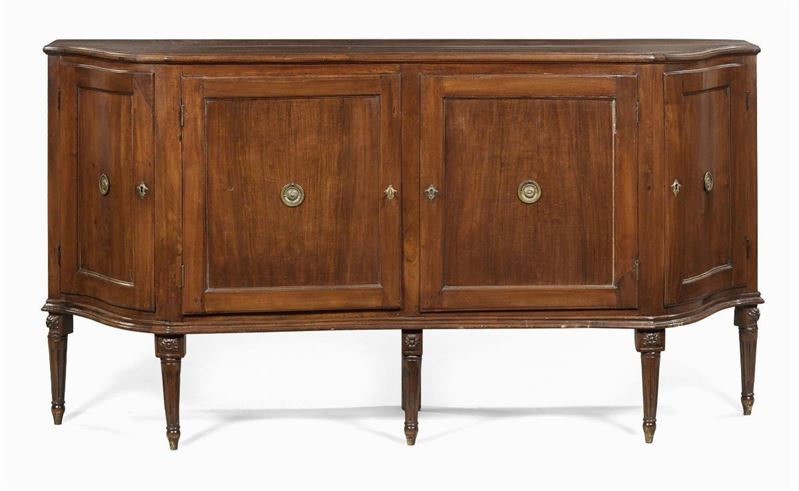 Credenza Lastronata in Legno di Noce