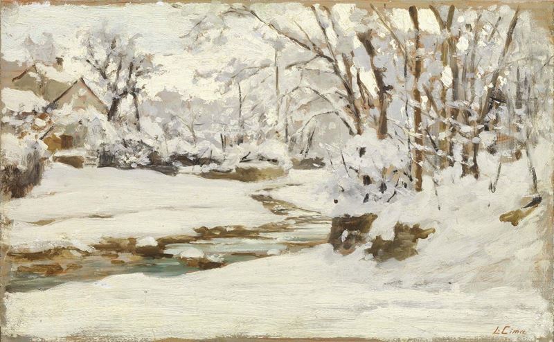Luigi Cima - Paesaggio Invernale