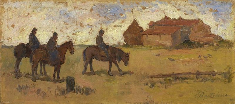 Giovanni Bartolena - Soldati a Cavallo