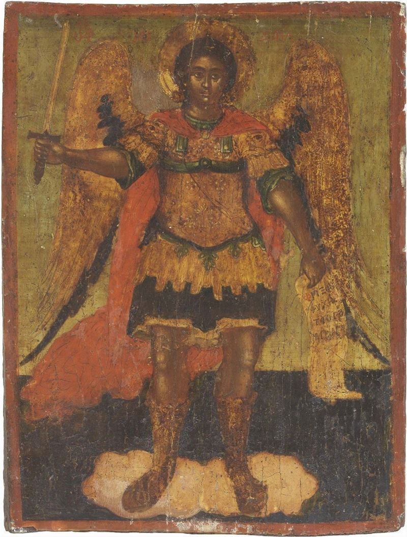 Icona Greco-dalmata del XVII Secolo - San Michele Arcangelo