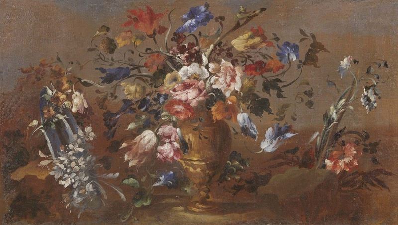 Maestro dei Fiori Guardeschi (attr. A) - Natura Morta con Fiori e Vaso