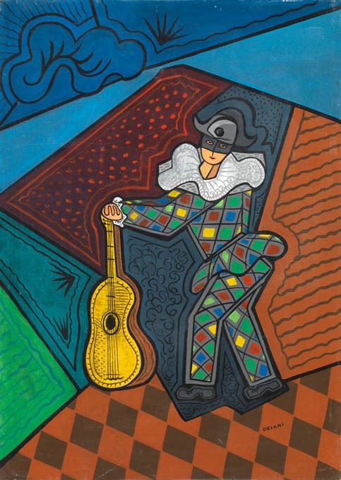 Pippo Oriani - Arlecchino con Chitarra