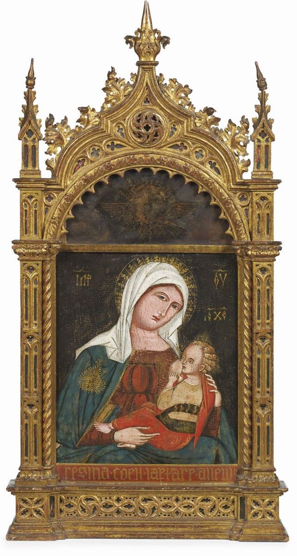 Scuola bizantina del XV secolo - Madonna col Bambino (Madonna della Tenerezza)