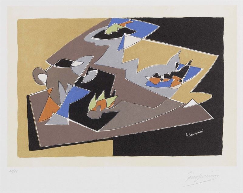 Gino Severini - Natura Morta - Composizione