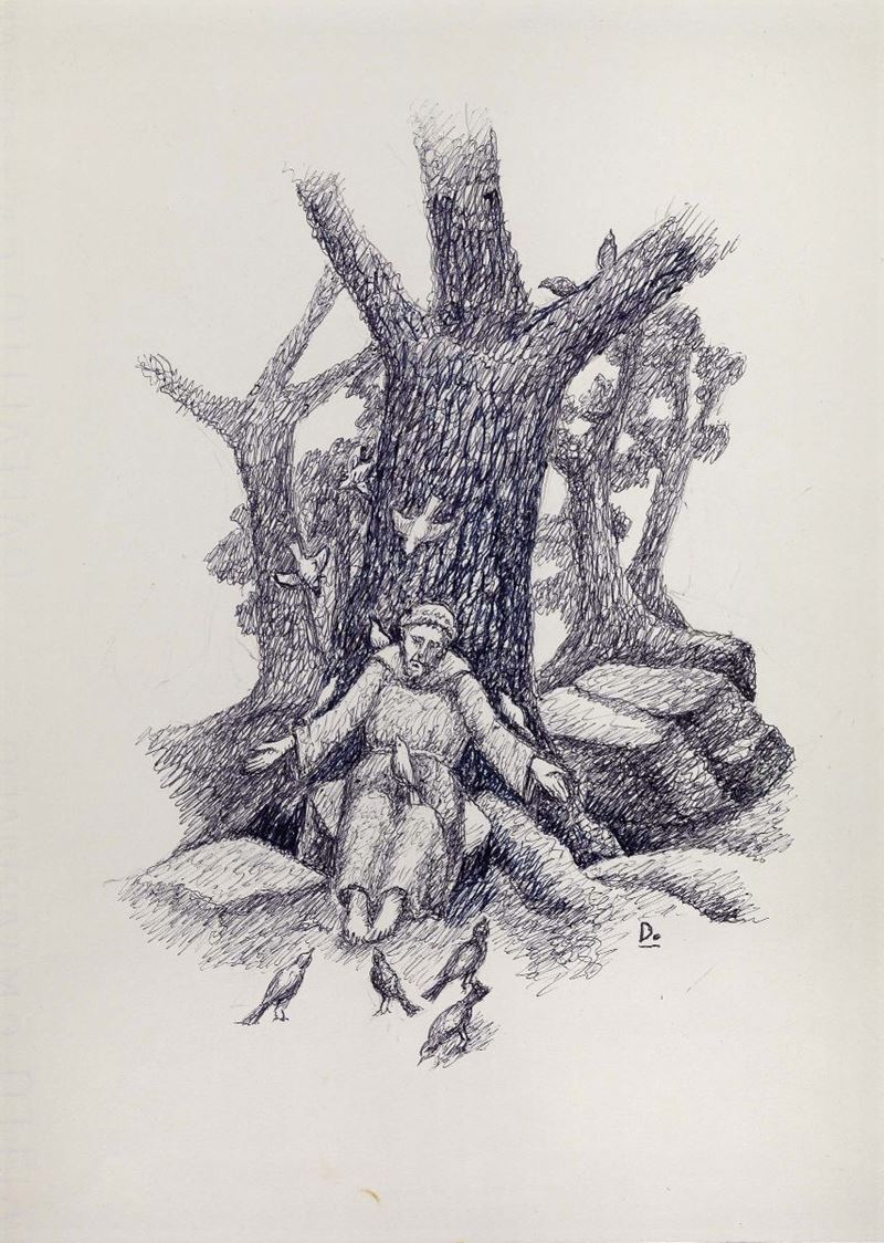 Gerardo Dottori - Lotto di Trentacinque Disegni