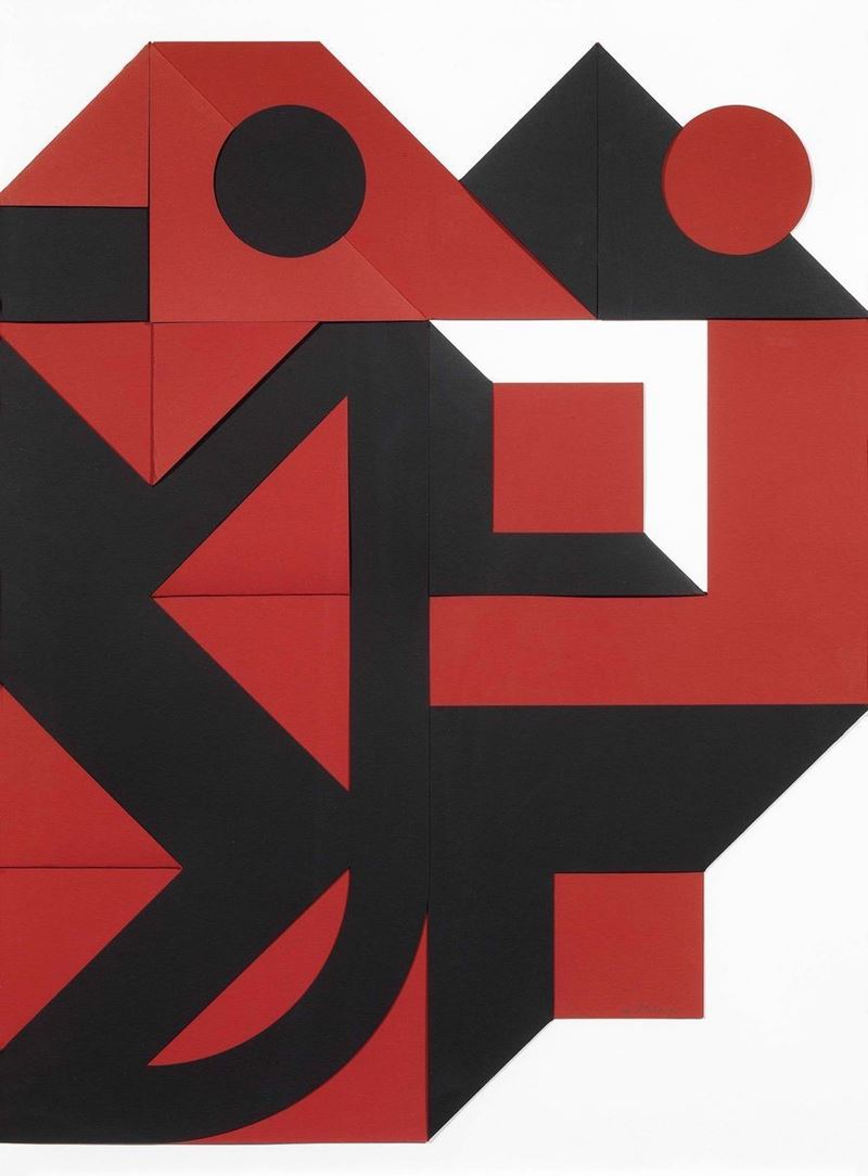 Enrico Castellani - Rosso-nero
