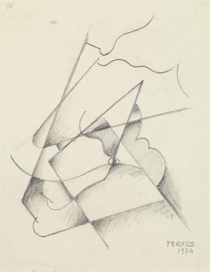 Osvaldo Peruzzi - Studio per Ritratto Drammatico