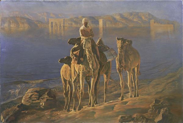 Adam Styka - Beduino davanti ai Templi di File