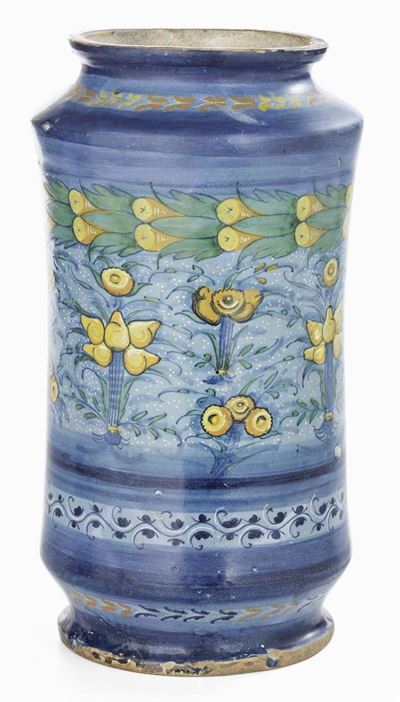 Albarello in Maiolica Policroma