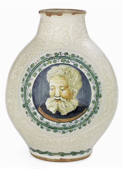 Vaso in Maiolica Policroma