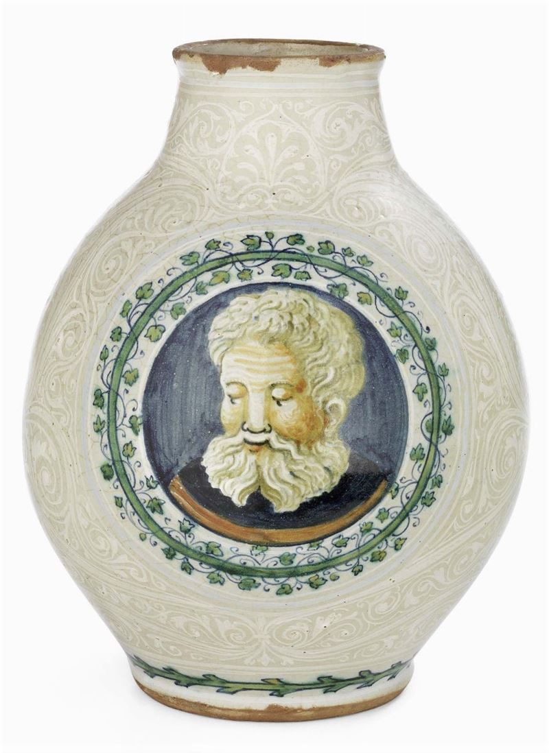 Vaso in Maiolica Policroma