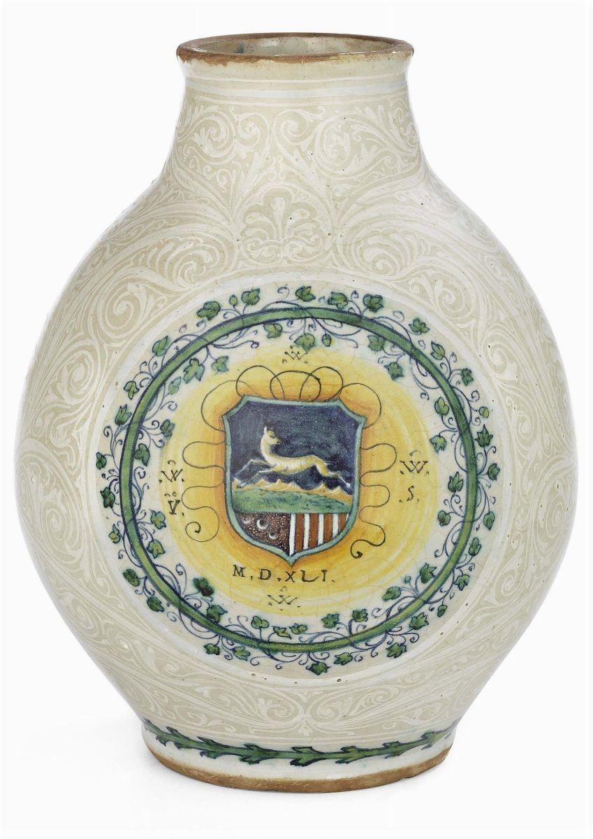 Vaso in Maiolica Policroma