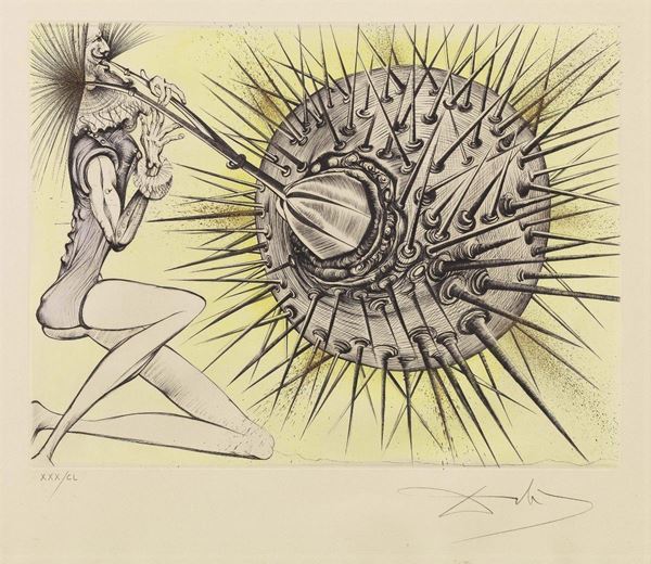 Salvador Dal&#237; - Don Quichotte et l'oursin