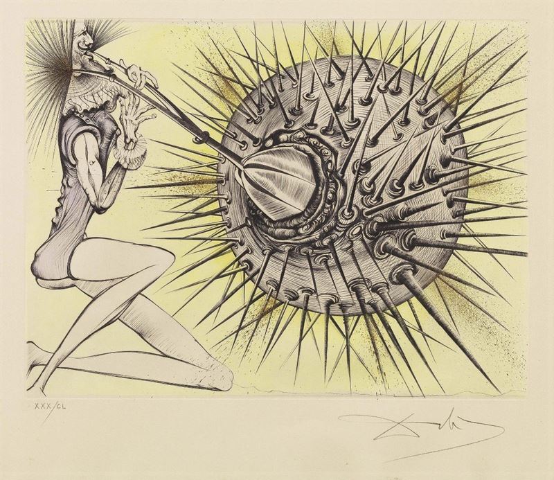 Salvador Dalí - Don Quichotte Et L'oursin