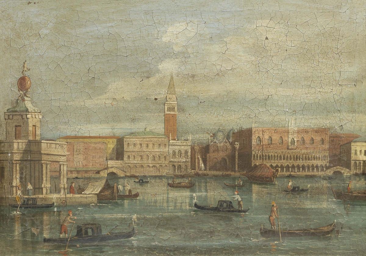 Ignoto del XIX Secolo - «santa Maria del Popolo», «il Campidoglio» e «veduta di Venezia con il Ca...