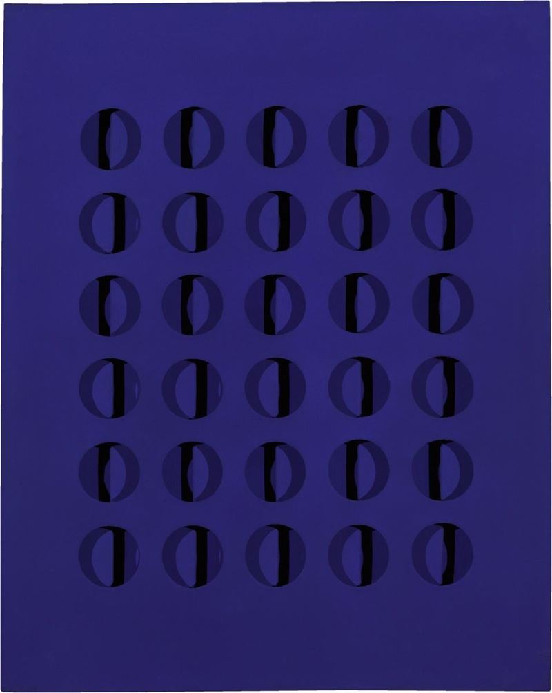Paolo Scheggi - Intersuperficie Curva-blu