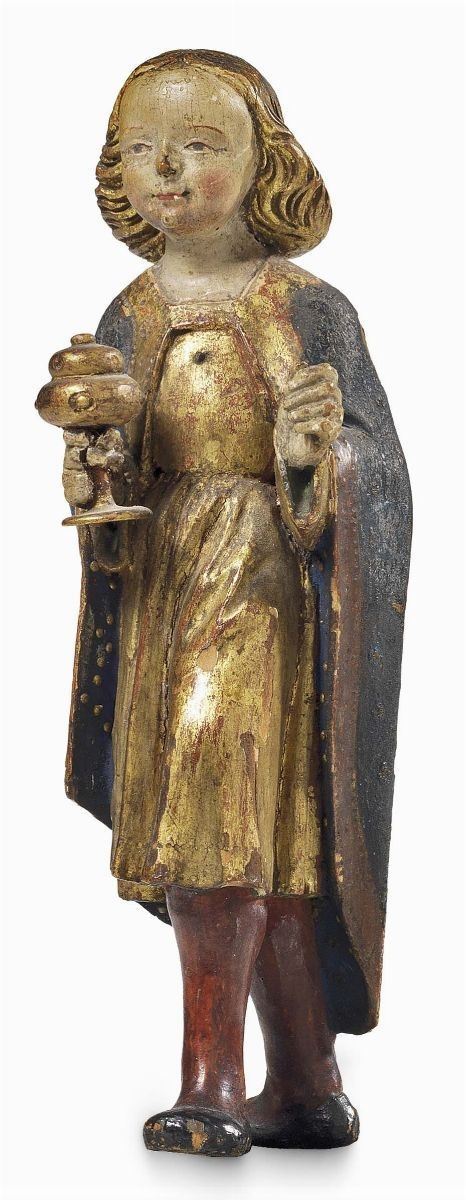 Scuola Renana del 1440 Ca. - Re Magio con Pisside per L'incenso