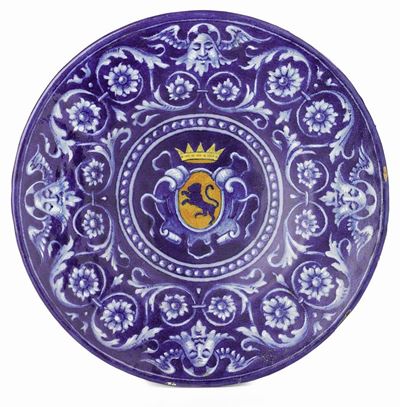 Piatto in Maiolica Policroma