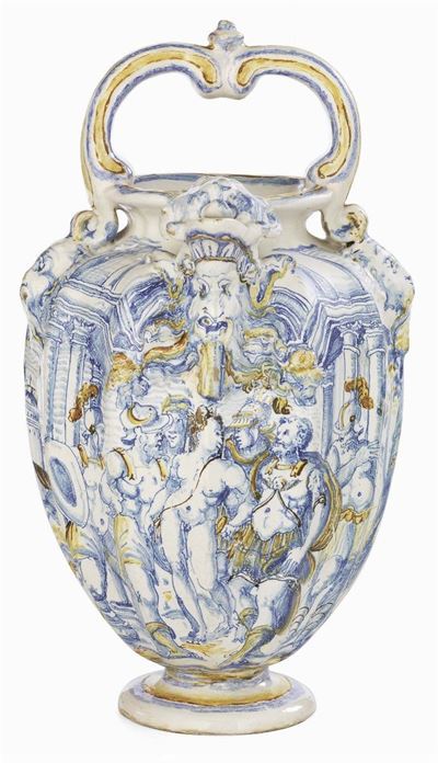 Brocca in Maiolica Policroma