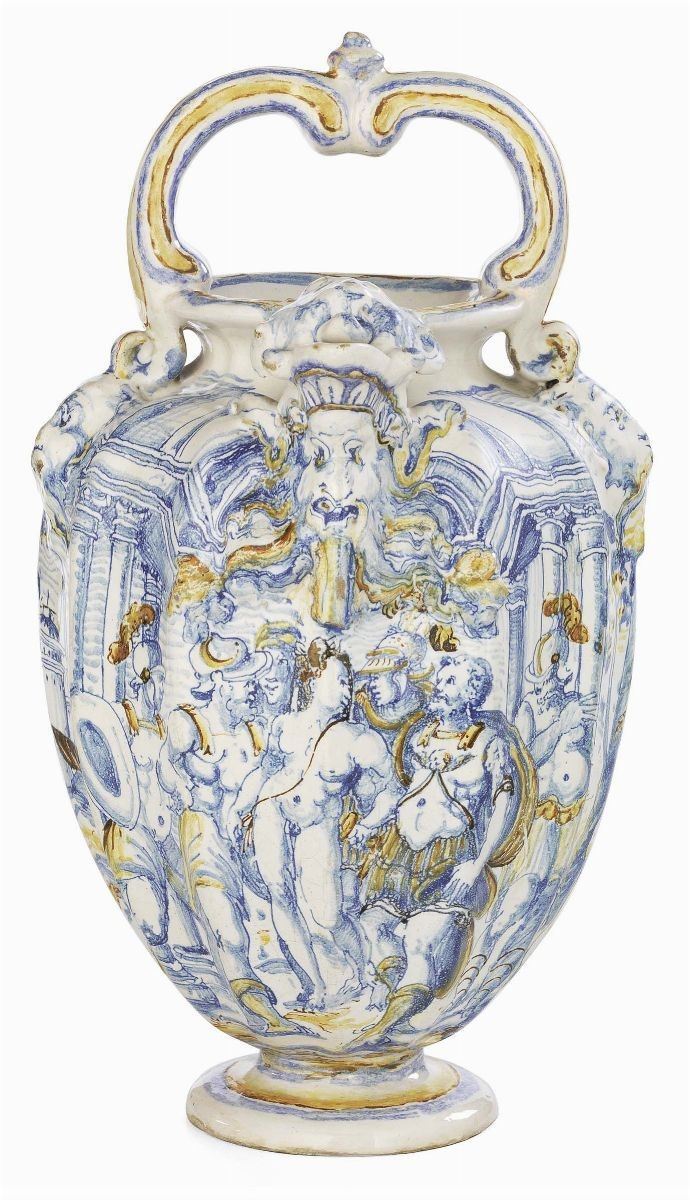 Brocca in Maiolica Policroma