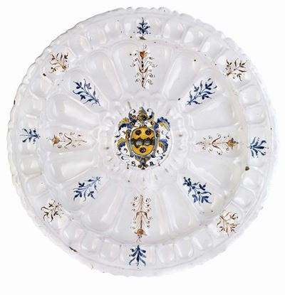 Piatto Umbonato in Maiolica