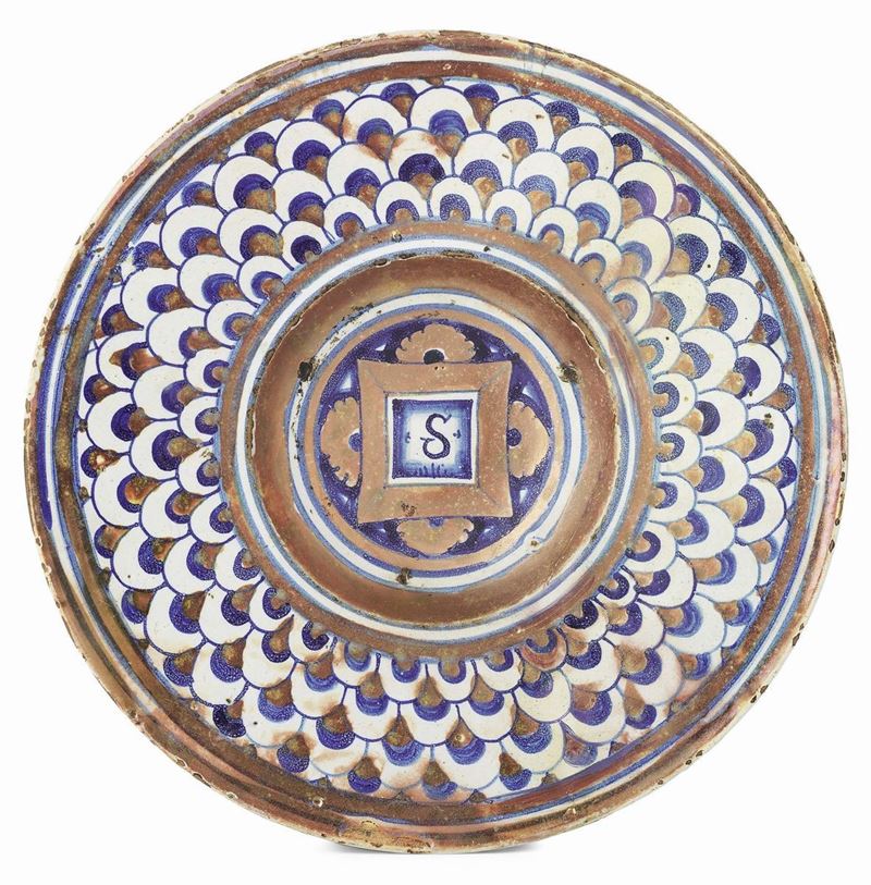 Piatto Fondo in Maiolica Policroma