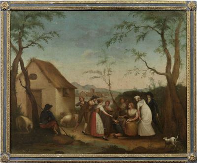 Due Opere Raffiguranti «paesaggio»