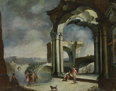 Paesaggio con Architettura e Figure