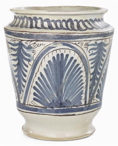 Vaso Antico in Maiolica Policroma