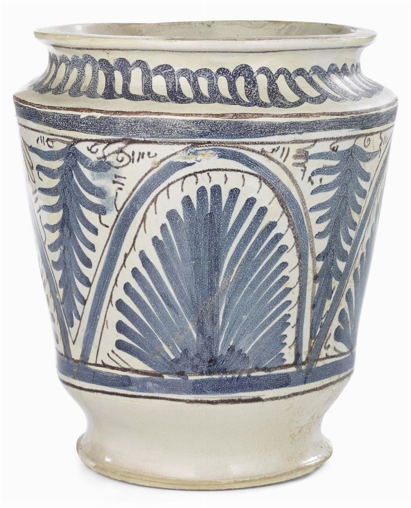 Vaso Antico in Maiolica Policroma