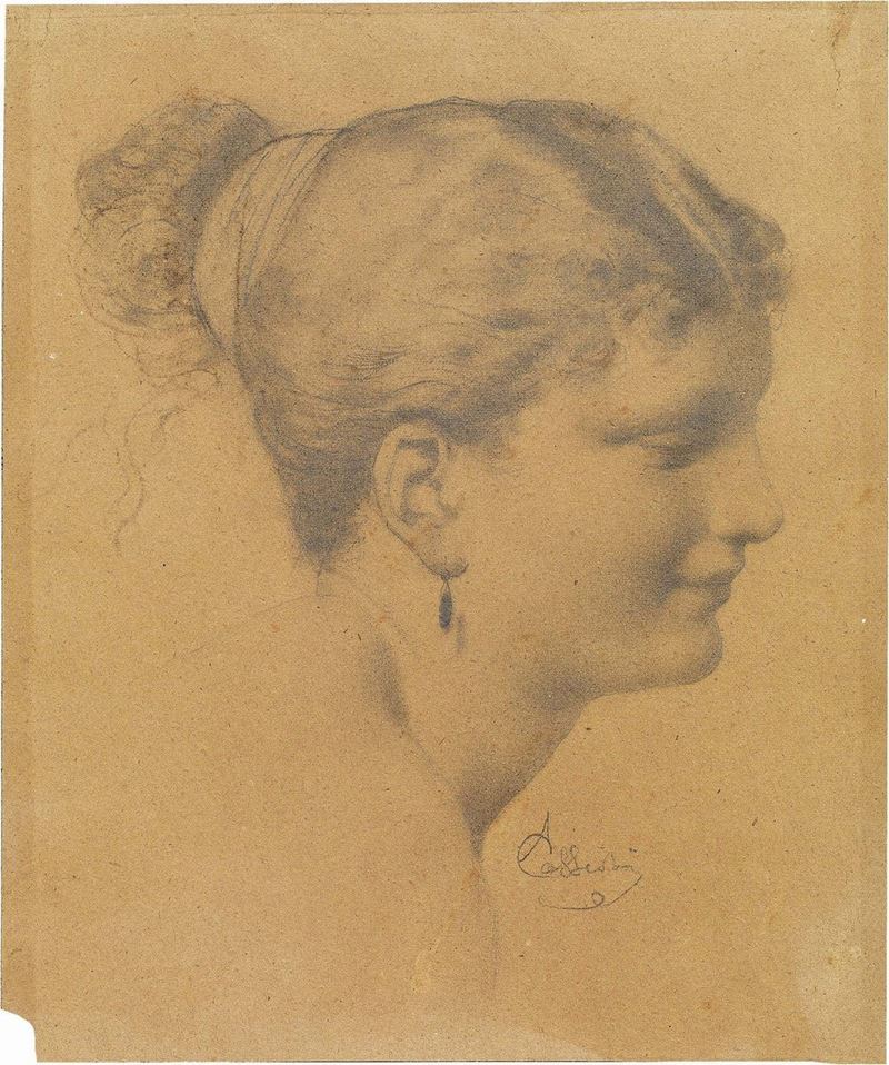 Amos Cassioli - Testa di Donna