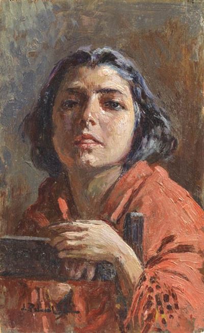 Ritratto di Signora in Rosso
